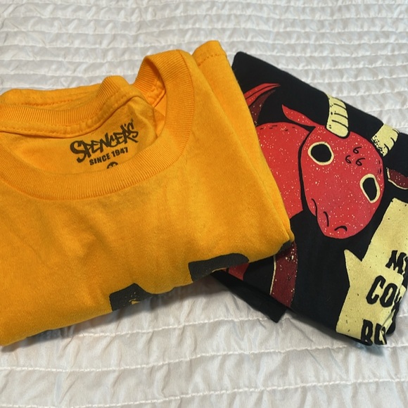 Graphic T-Shirts in Yellow and Black - Picture 7 of 7